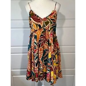 Spaghetti Strap Floral Print Sundress in Multi